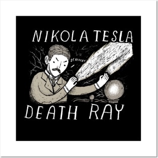 nikola tesla death ray Posters and Art